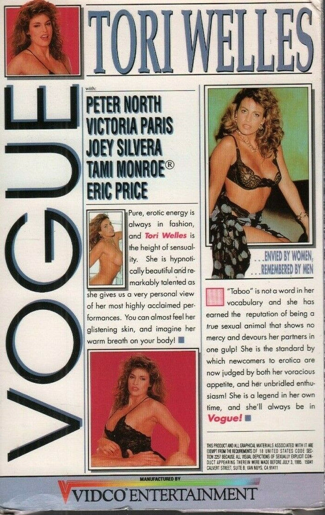 Vogue Tori Welles Peter North Victoria Paris Tami Monroe Adult VHS 072319AMP