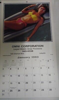 Advertising 1993 Calendar 17" x 9" 052218lm-ep
