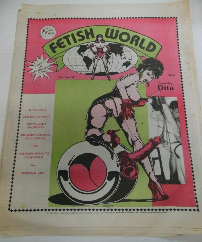 Fetish World Newspaper Dita #37 1993 120919lm-ep