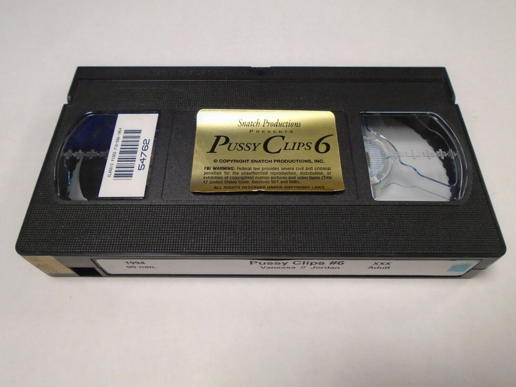 Pussy Clips 6 Vanessa Jordan 1994 90mins Adult VHS 050719AMP3