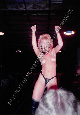 Nina Hartley Candid Original 3.5x5 Photo 1990s Stripping at a Live Show 172ih