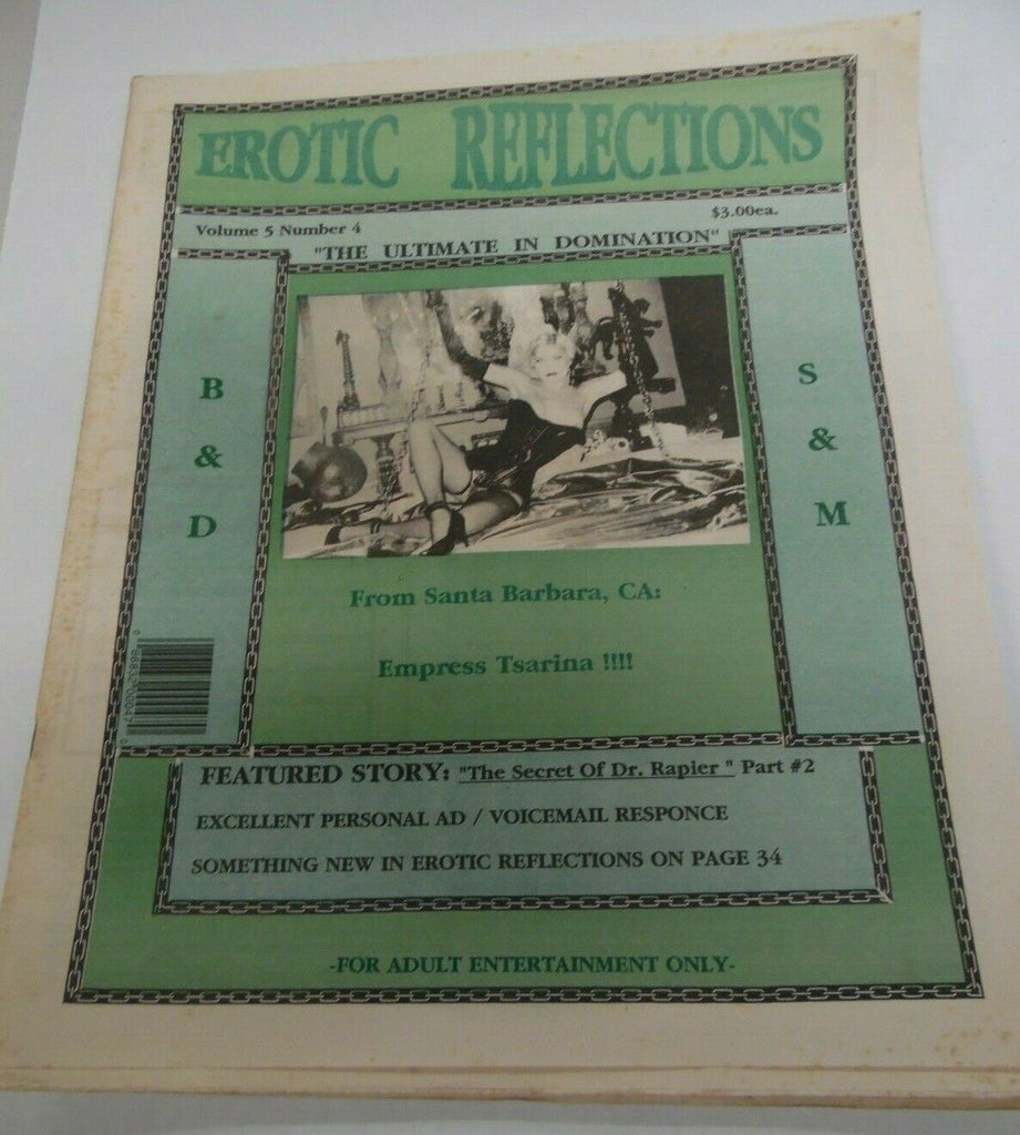 Erotic Reflections Fetish Newspaper Empress Tsarin vol.5 #4 1989 122119lm-ep