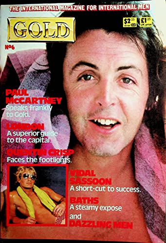 Gold International Gay Men's Magazine Paul McCartney/Vidal Sassoon #6 1978