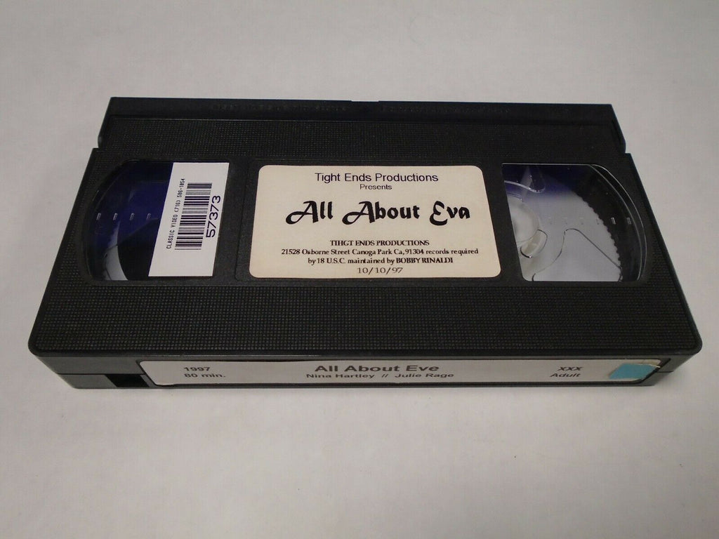 All About Eva 1997 80mins Nina Hartley Julie Rage Adult VHS 061119AMP