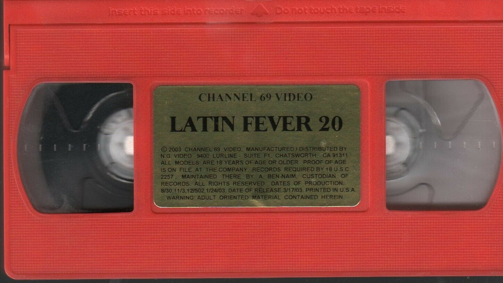 Latin Fever 20 Channel 69 2003 Adult VHS 021720AMP2