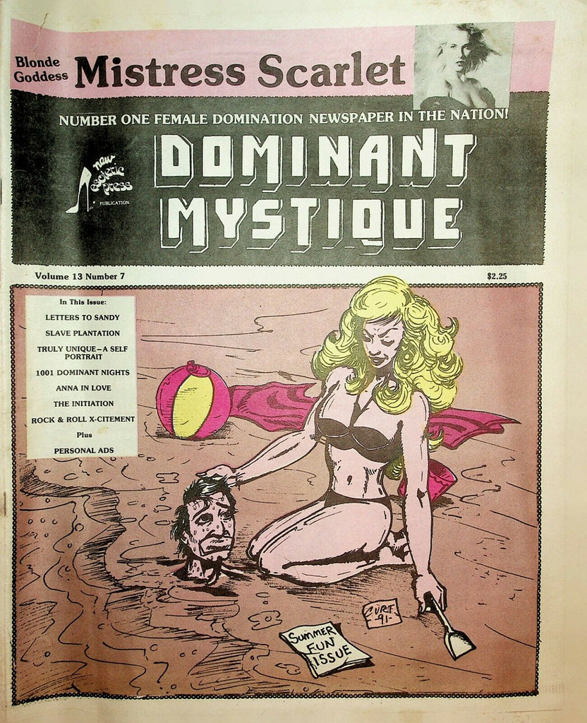 Dominant Mystique Newspaper Mistress Scarlet vol.13 #7 1992 022220lm-ep