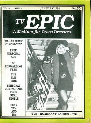 TV Epic Magazine Medium For Cross Dressers January 1991 050318lm-ep2