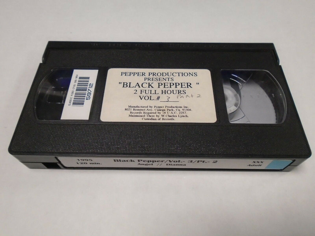 Black Pepper Vol 3 Pt 2 Angel Dianna 1995 120mins Adult VHS 030519AMP2