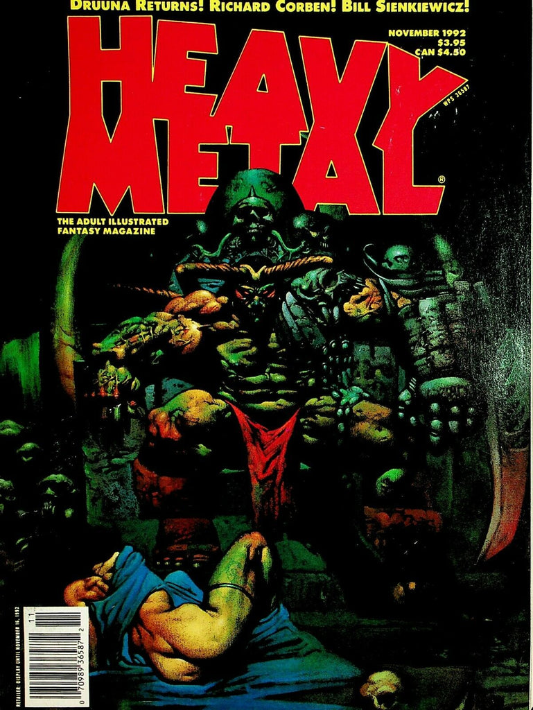 Heavy Metal Magazine Druuna Returns! Richard Corben! November 1992 081220lm-ep