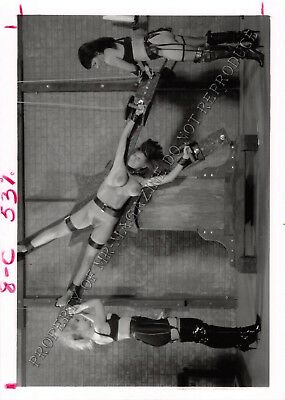 Adult Vintage B&W Photo 5x7 HOM Bondage Ashley Renee Bound & Dominated 253HK