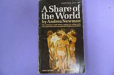 A Share Of The World Adult Novel by Andrea Newman 1965 022613lm-epa2