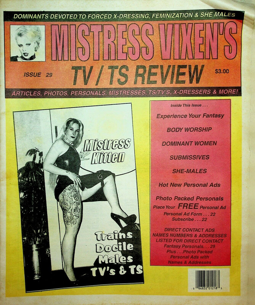 Mistress Vixen's TV / TS Review Newspaper Mistress Kitten #29 022920lm-ep