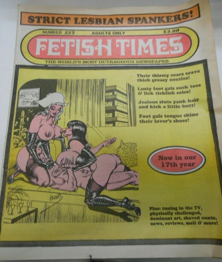 Fetish World Newspaper Strict Lesbian Spankers #222 1992 012920lm-ep2