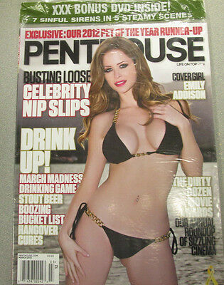 Penthouse Adult Magazine Emily Addison March 2012 new/sealed 032115lm-ep - Used