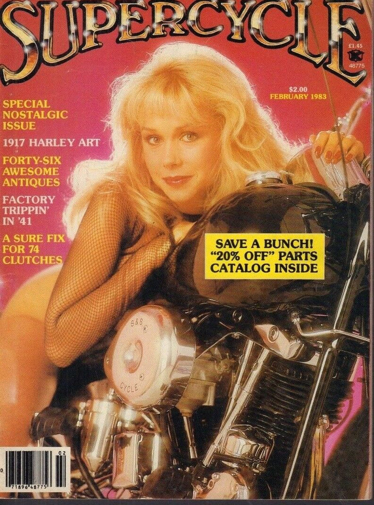 Supercycle Magazine 1917 Harley Art February 1983 061218REP