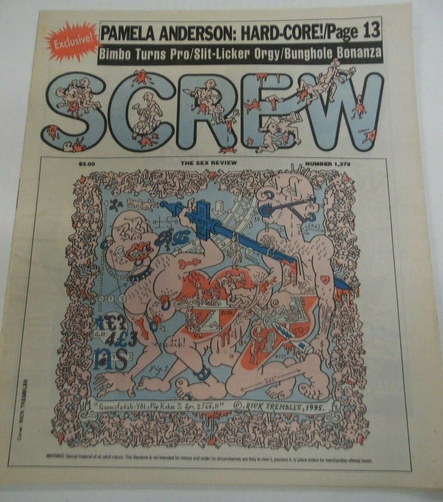 Screw Newspaper Pamela Anderson Hardcore #1379 August 7, 1995 121419lm-ep