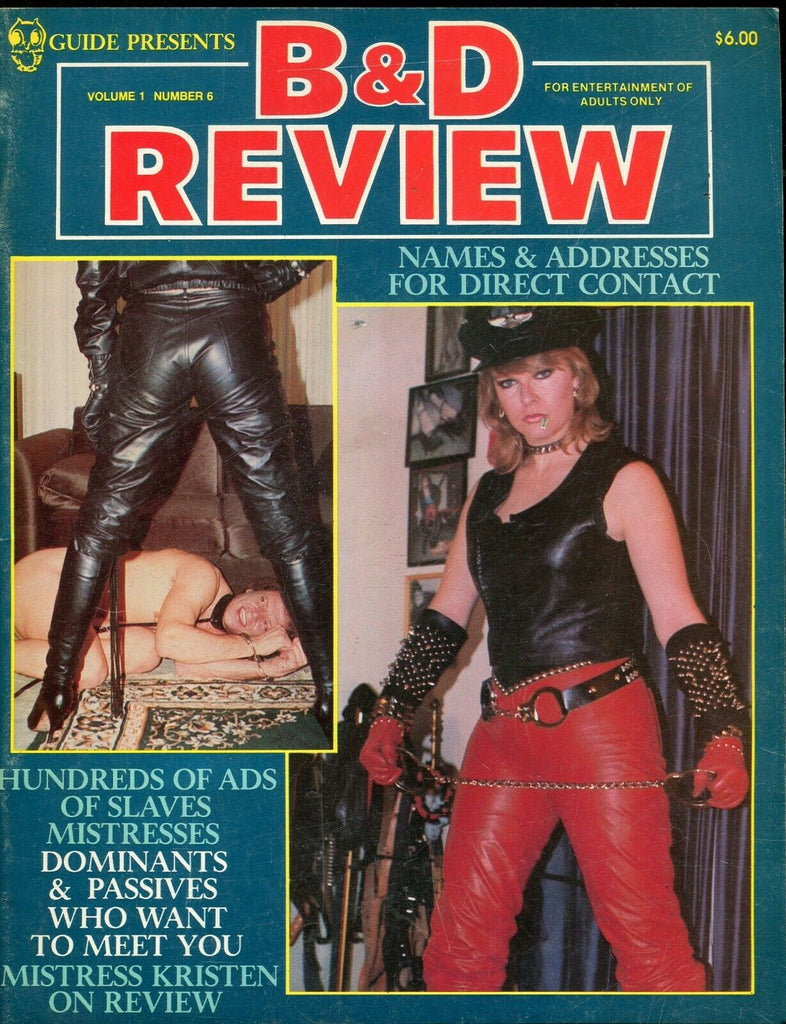 B&D Review Contact Magazine Mistress Kristen vol.1 #6 1984 071519lm-ep - Used