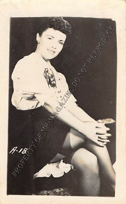 Adult Vintage B&W Photo 2.5x4 Sexy Pin Up Lesbians Undressing Strip Tease 155HR