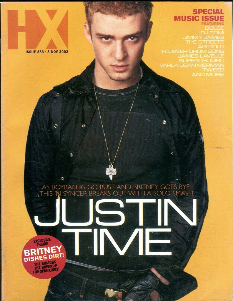 HX New York Gay Guide Justin Timberlake November 8, 2002 103119lm-ep2