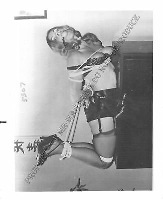Adult Photo Vintage B&W 4x5 Bondage Beautiful Blonde Bound Dominated 384XU