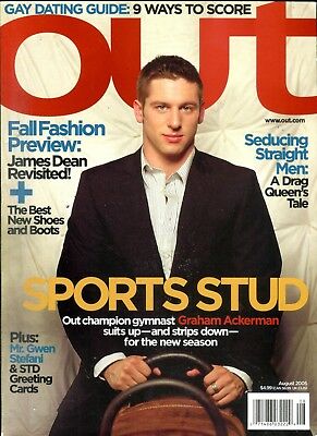 Out Gay Magazine Sports Stud Graham Ackerman August 2005 051018lm-ep