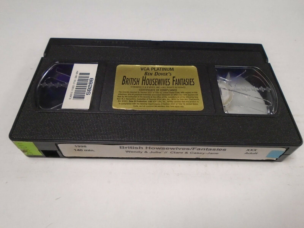British Housewives Fantasies Wendy Julie Clare 1998 Adult VHS 040419AMP