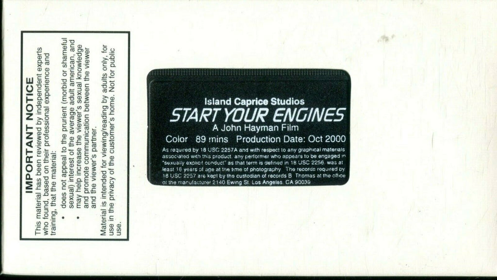 Start Your Engines Gay VHS XX 013120lm-ep4