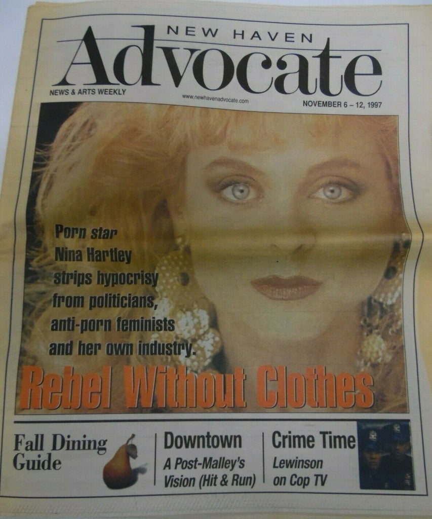 New Haven Advocate Newspaper Nina Hartley November 6- 12 1997 040819lm-ep2