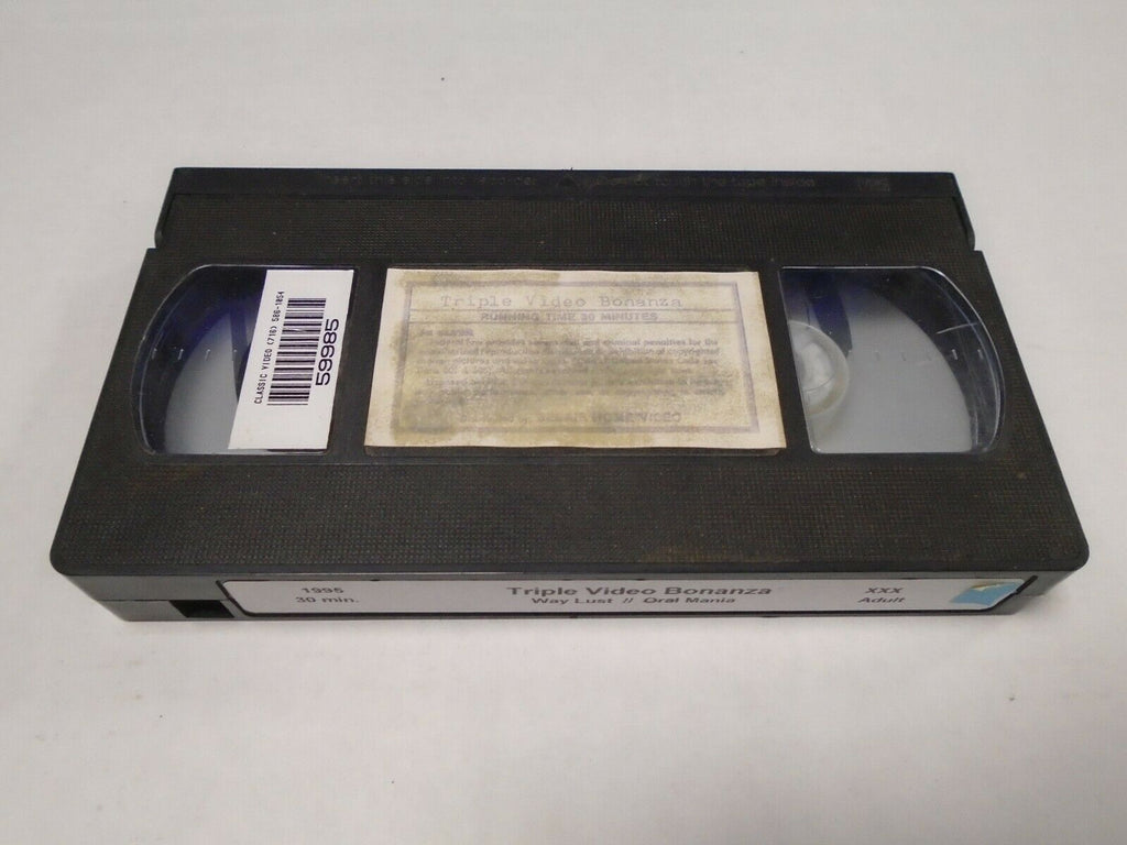 Triple Video Bonanza Way Lust Oral Mania 1995 30min Adult VHS 050119AMP