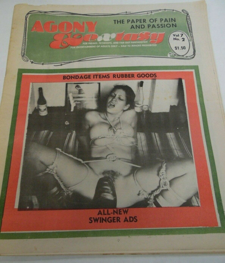 Agony & Extasy Fetish Newspaper Bondage Items/Rubber Goods vol.7 #2 120919lm-ep