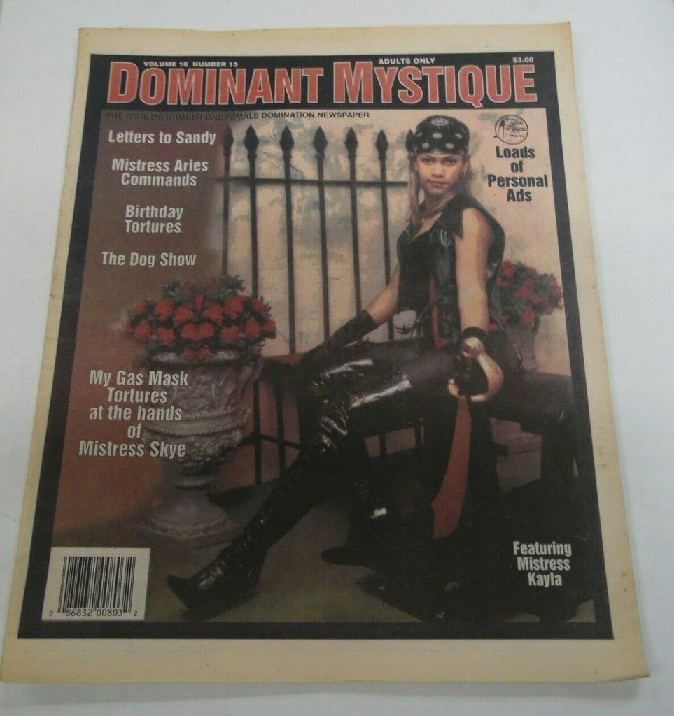 Dominant Mystique Newspaper Mistress Kayla vol.19 #4 1998 122119lm-ep2