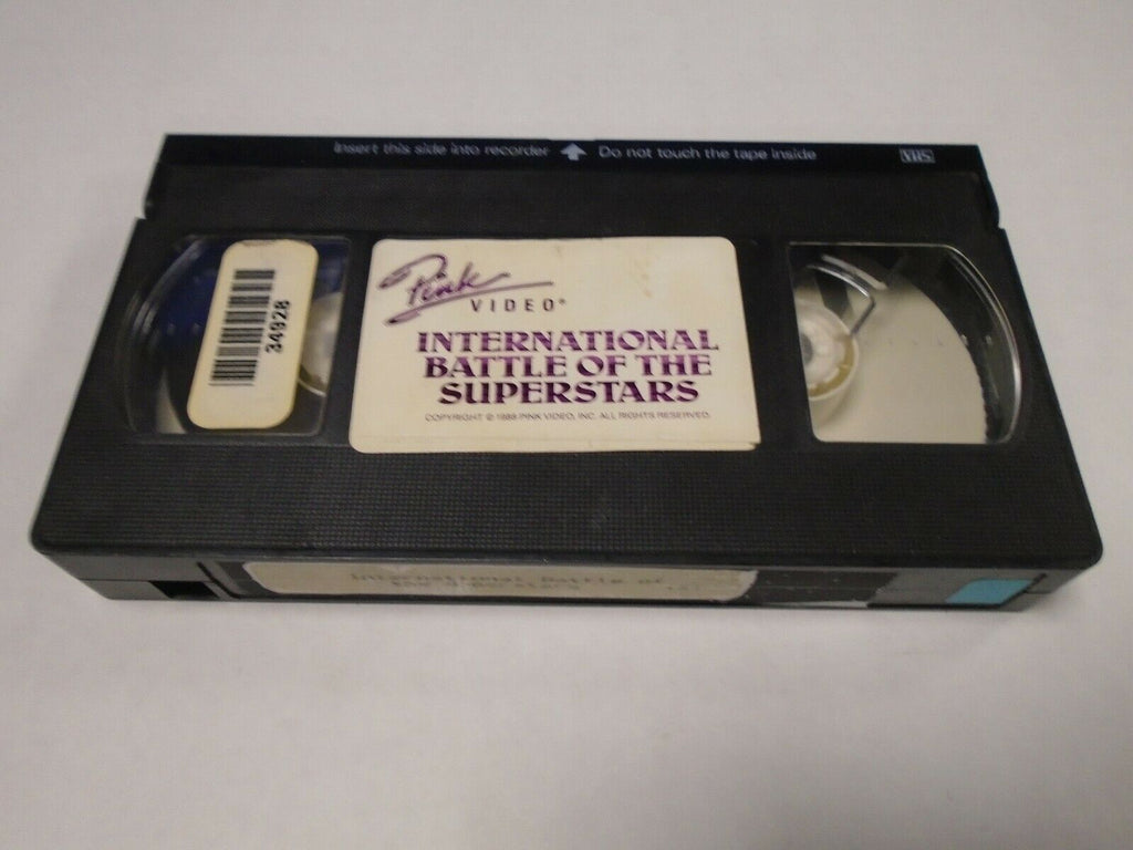 International Battle of the Superstars 1988 Pink Video Adult VHS 050719AMP