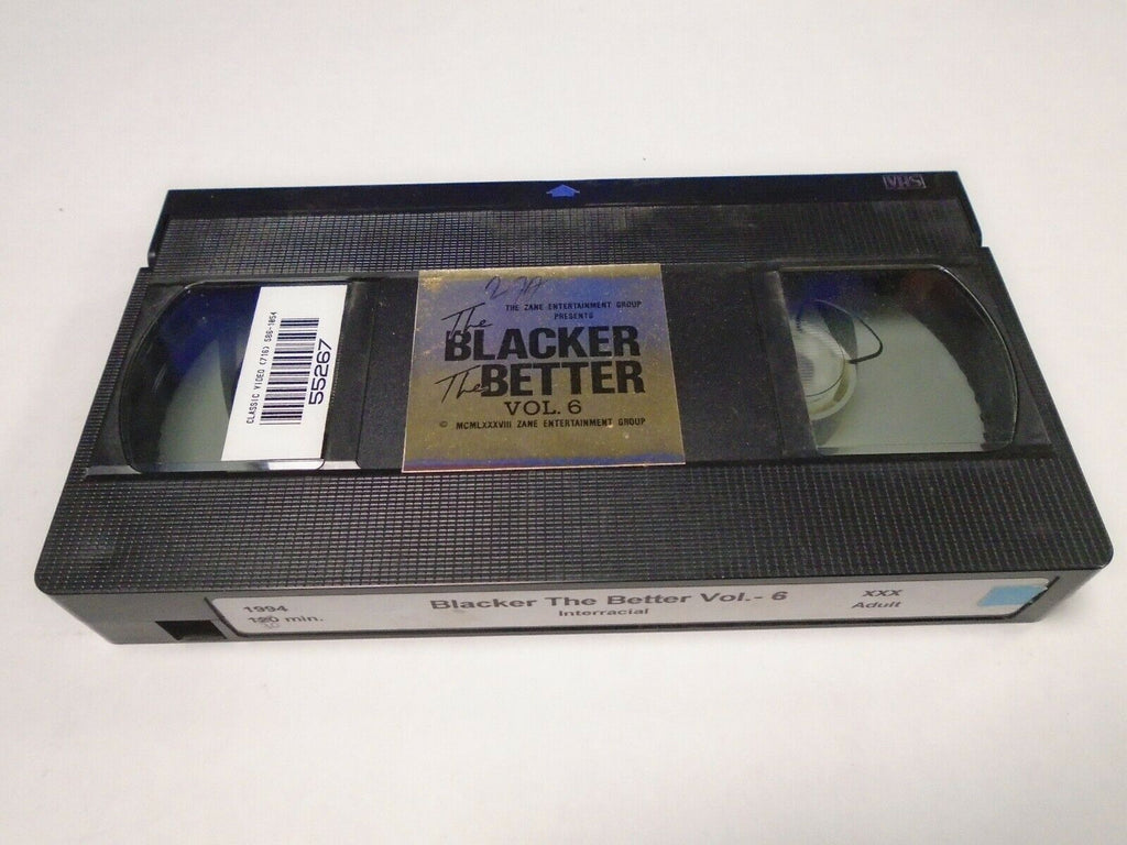 The Blacker The Better Vol 6 Interracial 1994 30mins Adult VHS 022019AMP2