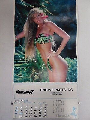 Mermaids 1993 Advertising Wall Calendar Clevite Engine Parts Inc. 103017lm-ep