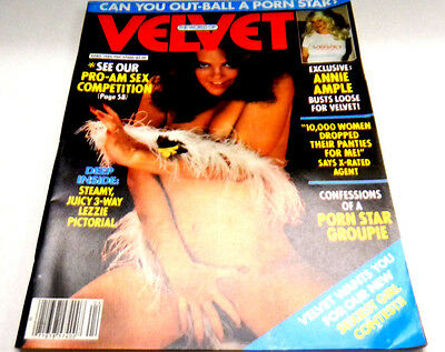 Velvet Busty Adult Magazine "Annie Ample" April 1982 ex 110613lm-ep