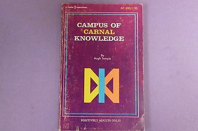 Campus Of Carnal Knowledge Adult Novel by Hugh Temple 1969 022713lm-epa
