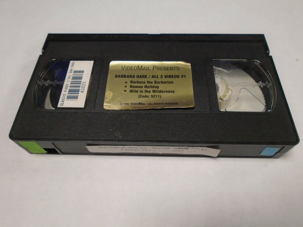 Barbara Dare Three Stories Roman Holiday Wild 1993Adult VHS 021519AMP2