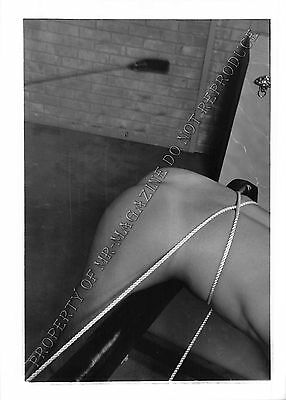 Adult 1990s B&W Photo 5x7 Bondage Man Bound Dominated by Woman Whipped 292MW