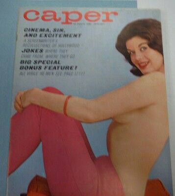 Caper Busty Adult Magazine Carol Hill January 1963 102715lm-ep