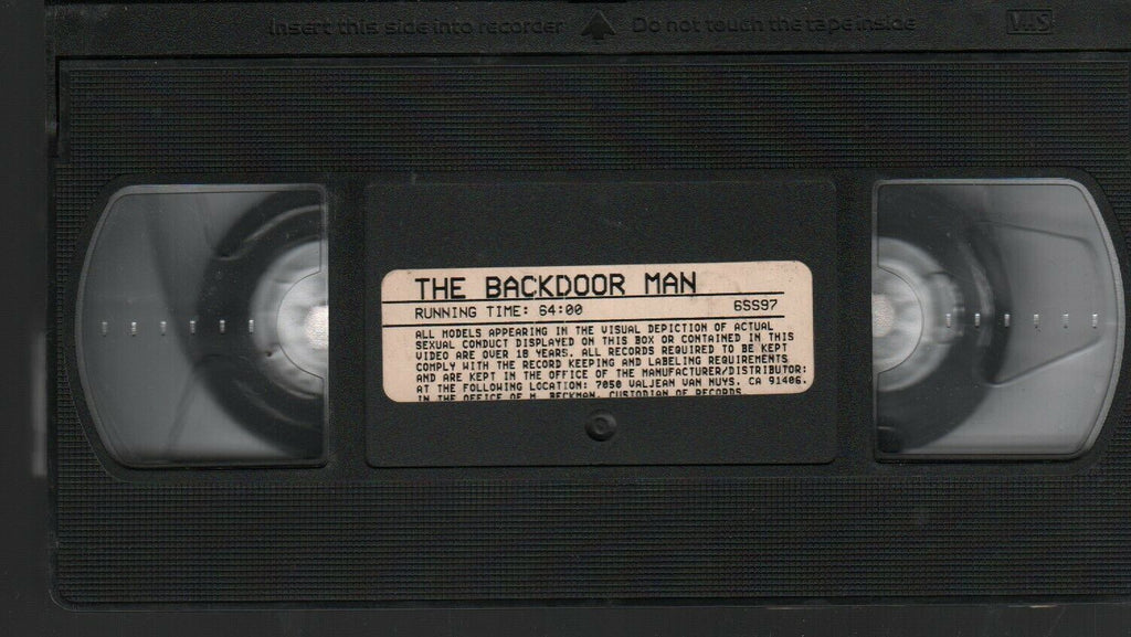 The Backdoor Man 64mins Adult VHS 021720AMP3