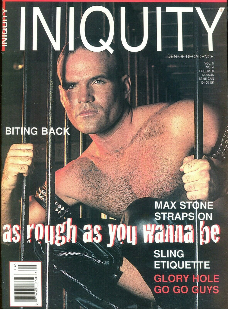 Iniquity Gay Magazine Max Stone vol.5 #4 1996 101619lm-ep