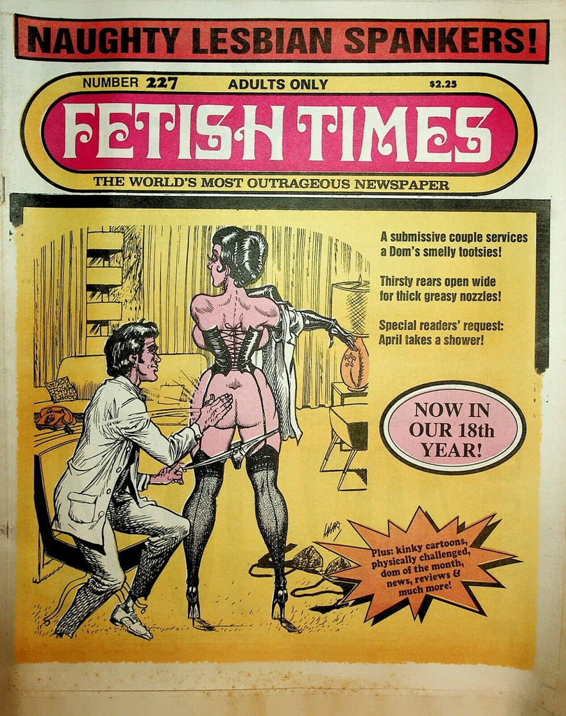 Fetish Times Newspaper Naughty Lesbian Spankers #227 1992 022220lm-ep