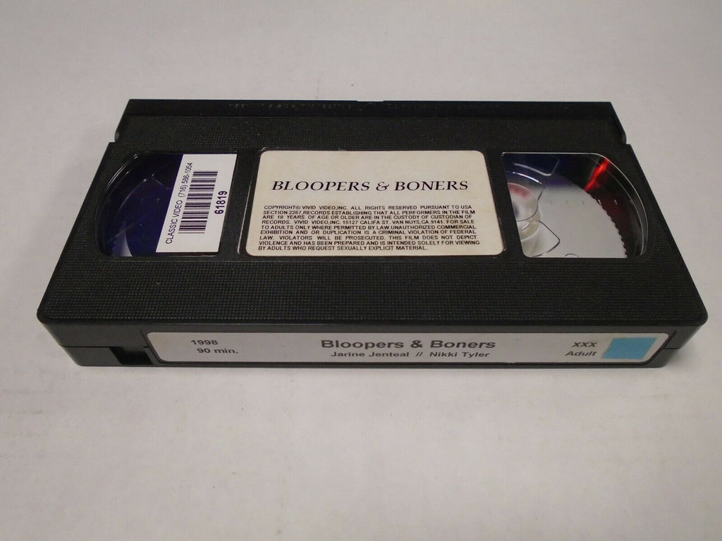 Bloopers & Boners Jarine Jenteal Nikki Tyler 1998 Adult VHS 031819AMP2
