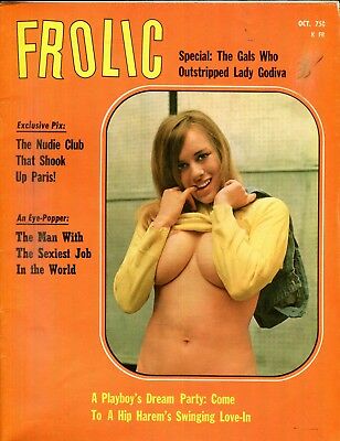 Frolic Busty Magazine The Nudie Club That Shook Paris October 1969 110618lm-ep