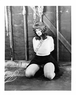 Adult Photo Vintage B&W 4x5 Bondage Beautiful Brunette Bound Dominated 219XU