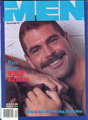 Advocate Men Gay Magazine Willie Karlson December 1991 110817lm-ep3 - New