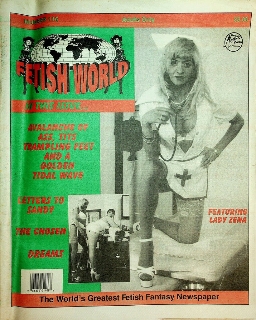 Fetish World Newspaper Nurse Lady Zena #116 1999 022020lm-ep