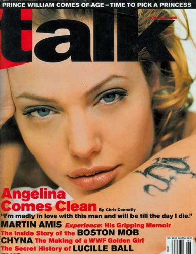 Talk Magazine June/July 2000 Angelina Jolie on cvr (sexy)
