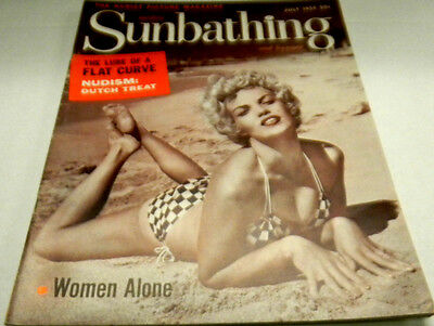 Sunbathing Nudist Adult Magazine July 1955 120113lm-ep