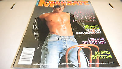 Mandate Gay Adult Magazine "Walk on The Wild Side" April 1994 40413Lm-ep